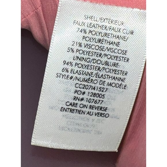 Alice + Olivia Daven Croc Embossed Faux Leather Sheath Dress Rose Size 2 - Picture 7 of 10